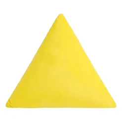 Poduszka trójkąt Domarex Shape 3D, żółta