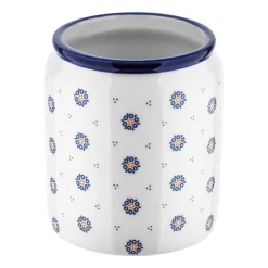 Pojemnik ceramiczny z pokrywką Tadar Folklor, 900 ml, biały