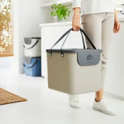 Pojemnik do segregacji odpadów Rotho Albula, 40 L, beżowy