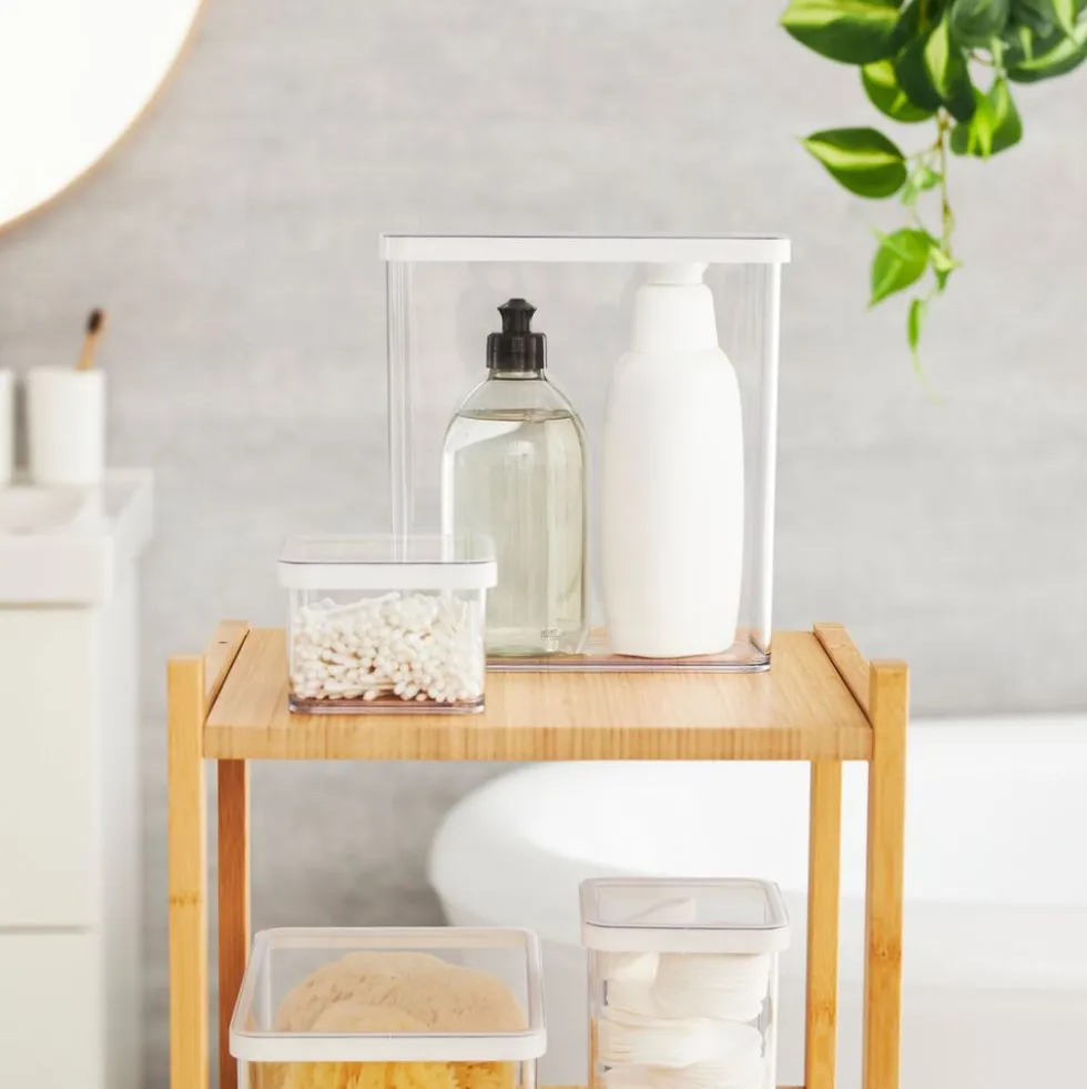 Pojemnik kwadratowy Rotho Loft, 0,5 l, biały