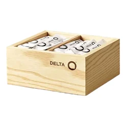 Pojemnik na cukier w saszetkach Delta Q Qombo, drewniany