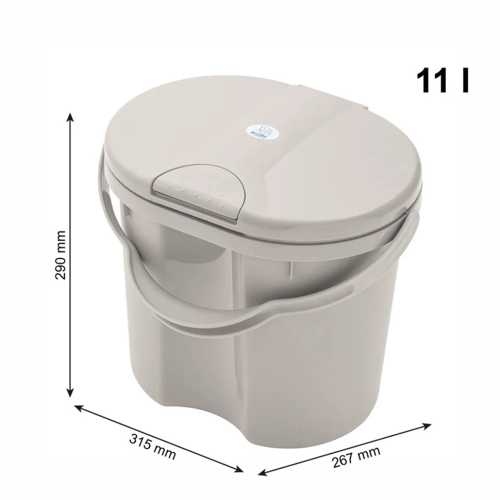 Pojemnik na pieluchy Rotho Tilo, 11 l, cappuccino