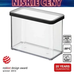 Pojemnik wysoki Rotho Loft, 2,1 l, czarny