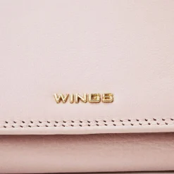Portfel damski skórzany Wings 2W10, różowy