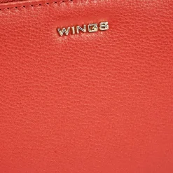 Portfel damski skórzany Wings 2W9, czerwony