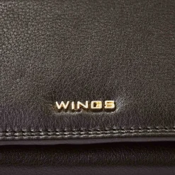Portfel damski skórzany Wings 2W10, czarny