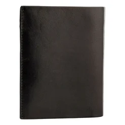 Portfel męski ze skóry bydlęcej Wings, 13 x 10 x 2 cm, RFID, czarny