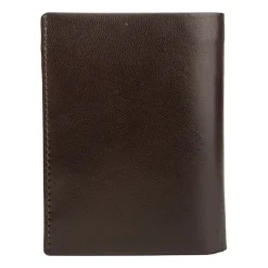 Portfel męski ze skóry koziej Wings, 13 x 10 x 2 cm, RFID, brązowy