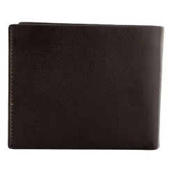 Portfel męski ze skóry koziej Wings, 11 x 13 x 2 cm, RFID, brązowy