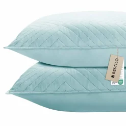 Poszewka na poduszkę 45 x 45 cm Restilo Softa, 2 szt., turkusowa