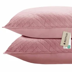 Poszewka na poduszkę 45 x 45 cm Restilo Softa, 2 szt., pudroworóżowa