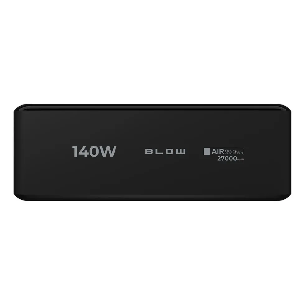 Powerbank Blow PB 30B, 27000 mAh, 140 W, z wyświetlaczem, czarny