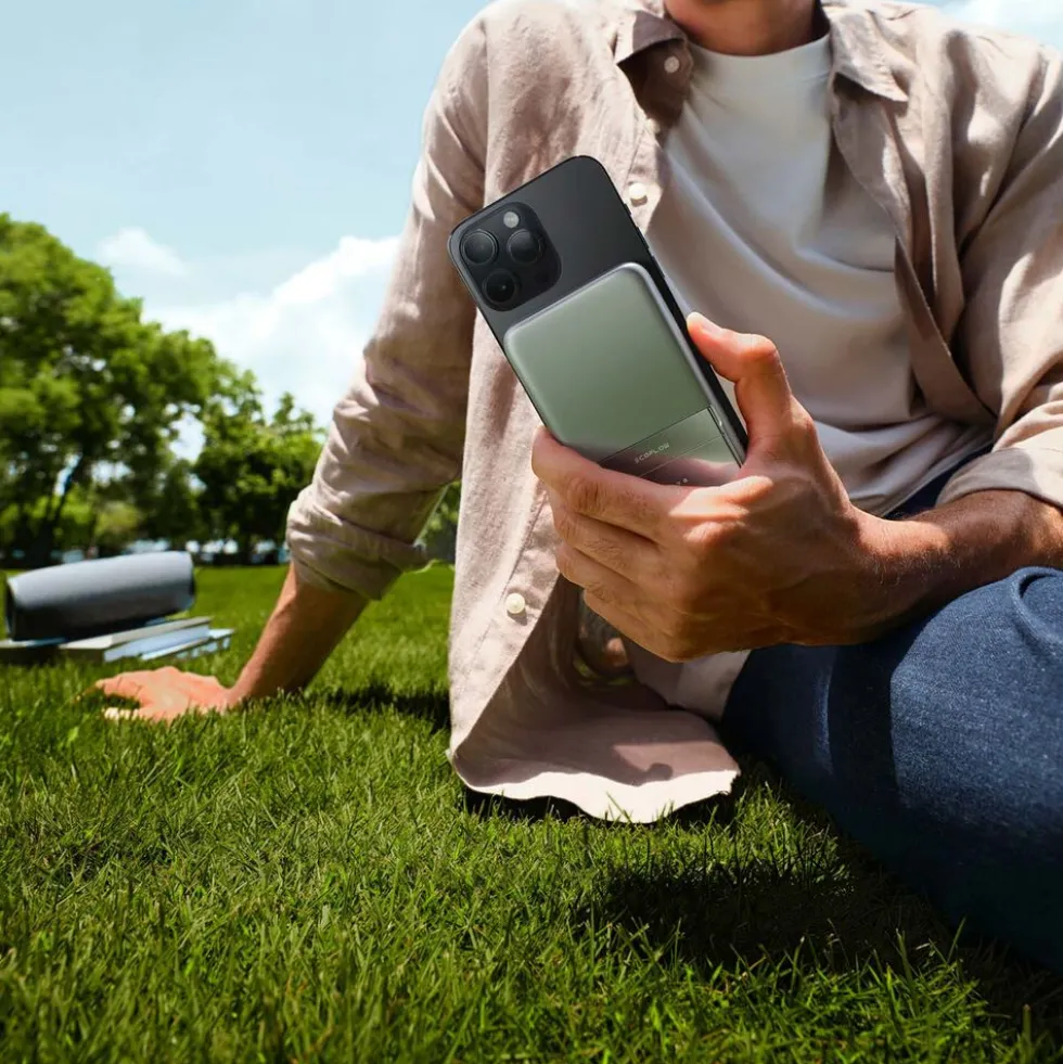 Powerbank EcoFlow Rapid Qi2 5000 mAh, 30 W, srebrny
