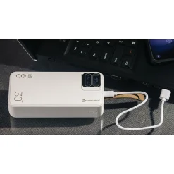 Powerbank Tracer Blaze, 30000 mAh, 65 W, biały