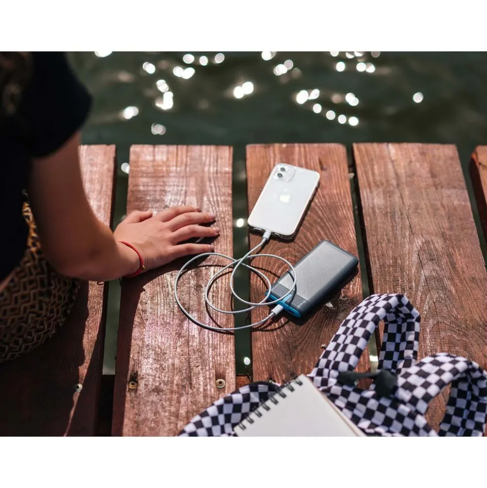 Powerbank Tracer EnerGen, 20000 mAh, szaro-niebieski