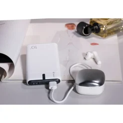 Powerbank Tracer EnerGo, 10000 mAh, biało-czarny