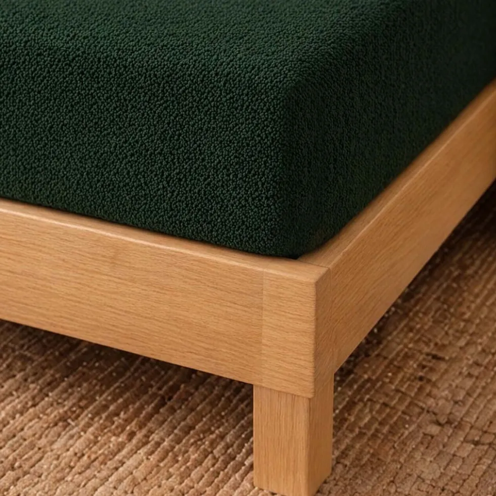 Prześcieradło frotte z gumką 90 x 200 cm Pation Home Luneo, zielone