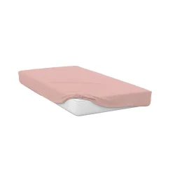 Prześcieradło z gumką 90 x 200 x 25 cm Soft Jersey, różowe