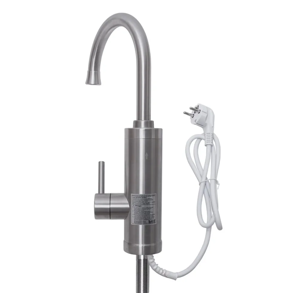 Przepływowy podgrzewacz wody Noveen IWH850 Inox, LED, 2 – 2,5 l/min