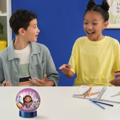 Puzzle Ravensburger Koci Domek Gabi, świecąca kula 3D, 75 elementów