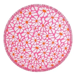 Ręcznik plażowy 150 cm Smukee Home, różowy
