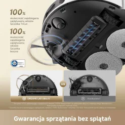 Robot sprzątający Dreame L40 Ultra A, 24 kPa, z funkcją mopowania, biały