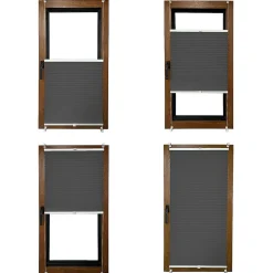 Roleta plisowana DecoTeam, 57 x 130 cm, szara