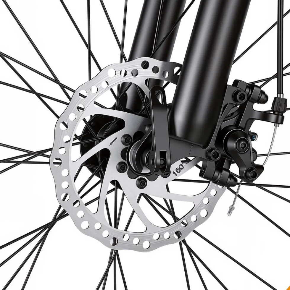 Rower elektryczny MTB Ancheer, 27,5”, czarny z niebieskimi elementami