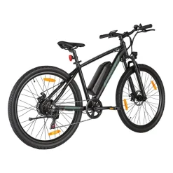 Rower elektryczny MTB Ancheer, 27,5”, czarny z zielonymi elementami