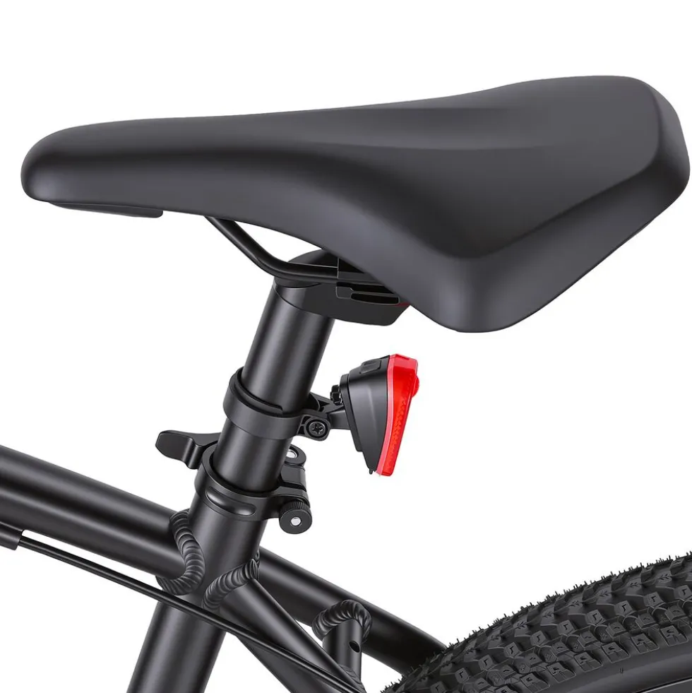 Rower elektryczny MTB Ancheer, 27,5”, czarny z zielonymi elementami