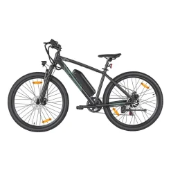 Rower elektryczny MTB Ancheer, 27,5”, czarny z zielonymi elementami