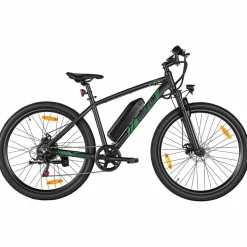 Rower elektryczny MTB Bikfun AMAK00051, koła 27,5'', zielony