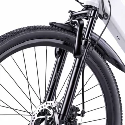 Rower elektryczny MTB Bikfun AMAK00054, koła 26'', biały