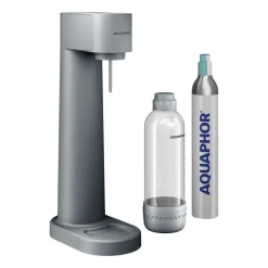 Saturator Aquaphor Primo, butelka 1 l, nabój CO2, szary