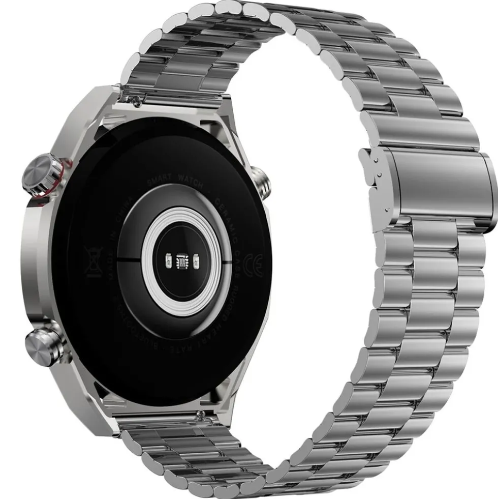 Smartwatch Ecowatch 1, 3 wymienne paski, srebrny