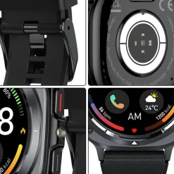 Smartwatch Iutech S90Z, 1,39", wodoodporny, czarny