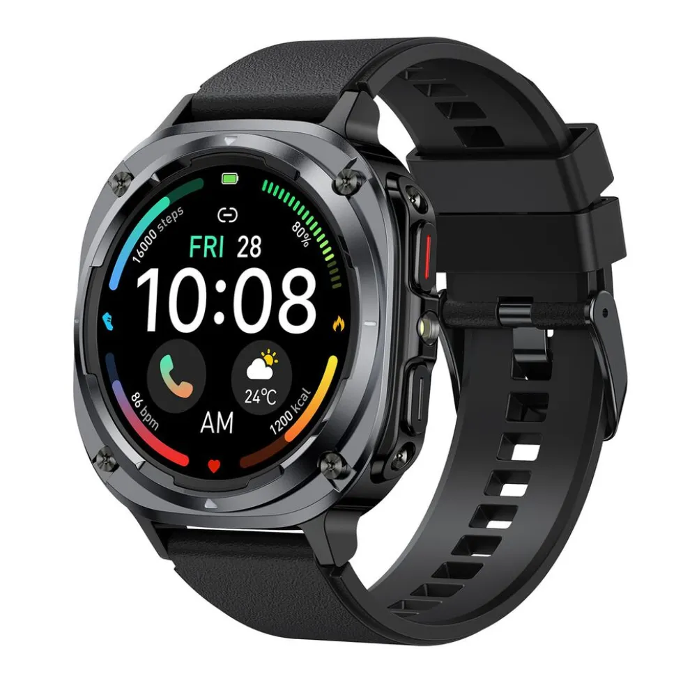 Smartwatch Iutech S90Z, 1,39", wodoodporny, czarny