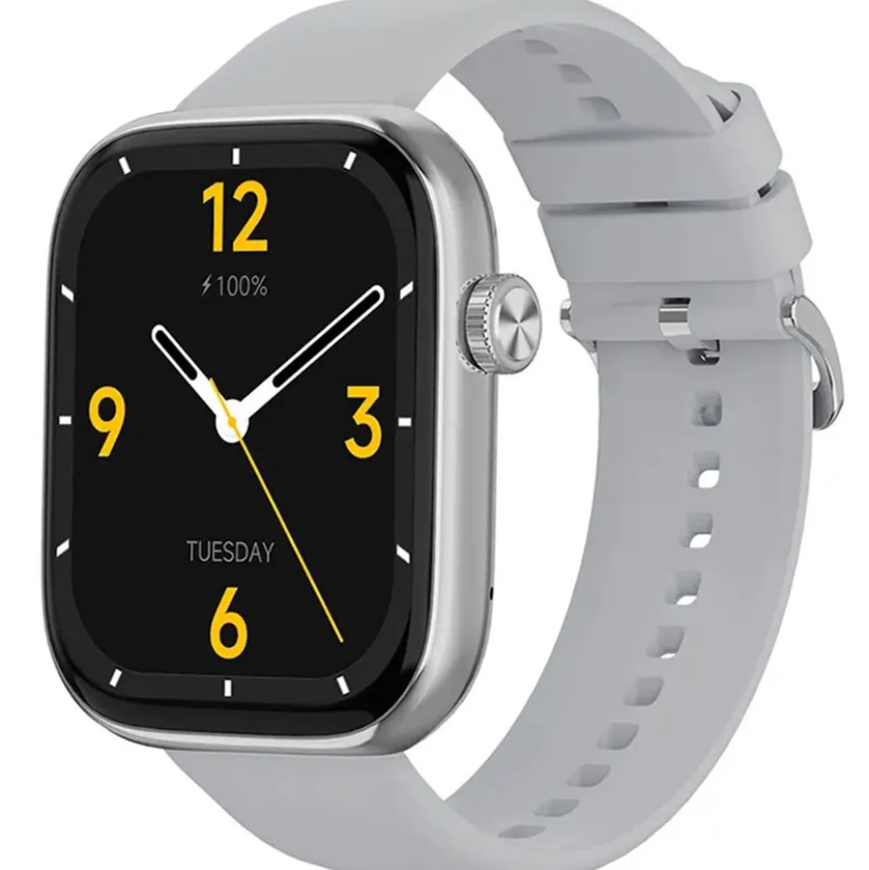 Smartwatch sportowy Imiki ST2, funkcja rozmów, srebrny