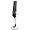 Spieniacz do mleka KingHoff 2001, 10 W, z 2 końcówkami i stojakiem, czarny