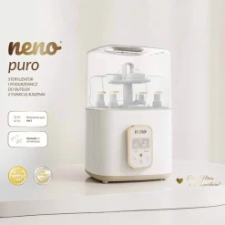Sterylizator do butelek 4 w 1 Neno Puro, z podgrzewaczem i funkcją suszenia