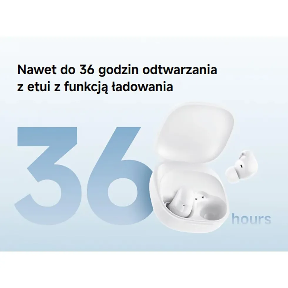 Słuchawki dokanałowe Xiaomi Redmi Buds 6 Play, białe