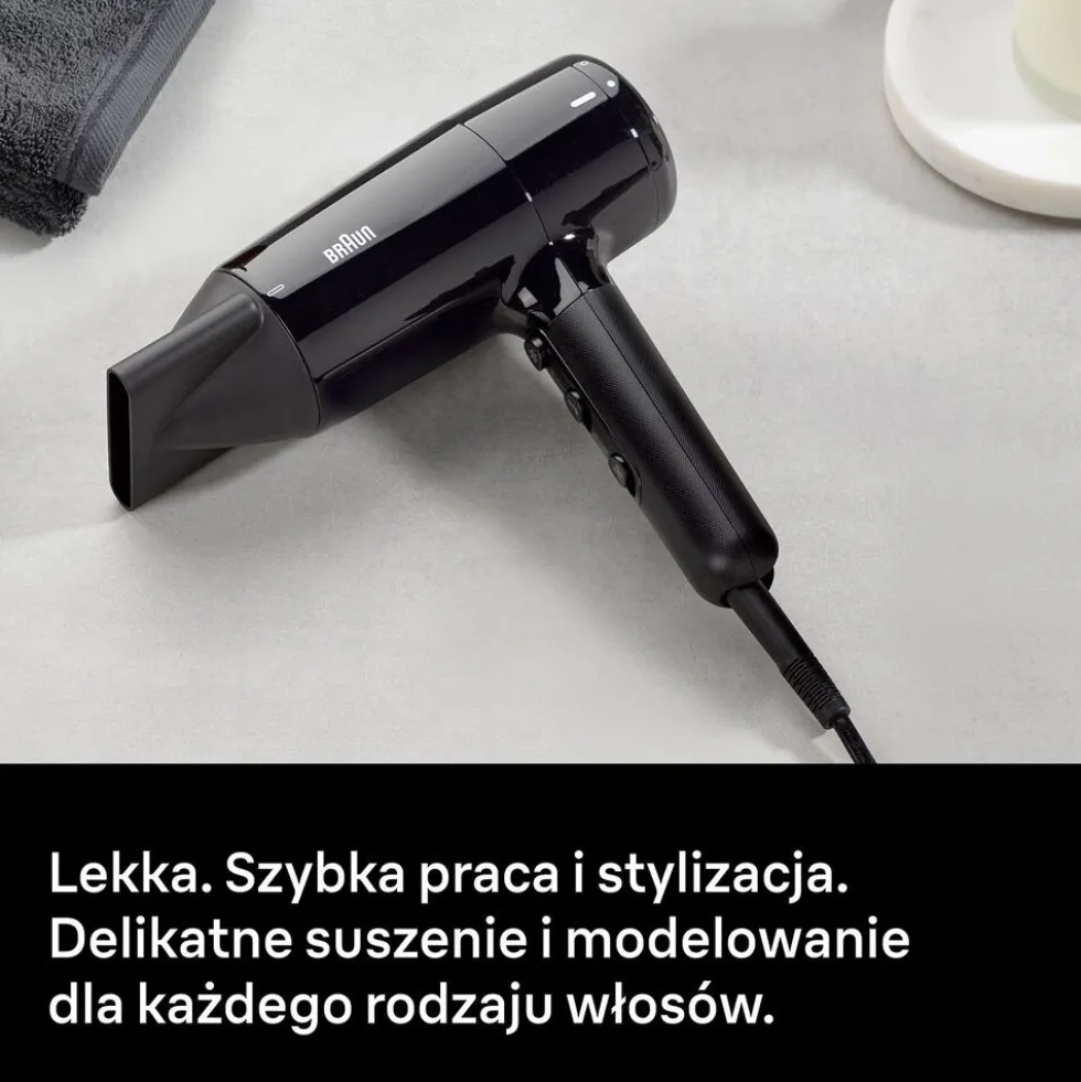 Suszarka Braun HD200E, 2000 W, czarna