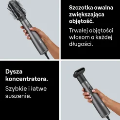 Suszarko-lokówka Braun AS226E, 800 W, szara