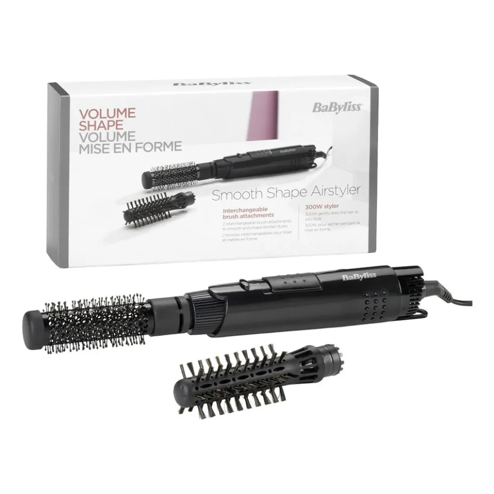 Suszarko-lokówka do włosów BaByliss AS86E, 300 W, 2 szczotki