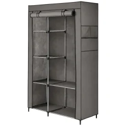 Szafa tekstylna Smukee Home, 105 x 45 x 170 cm, składana, szara