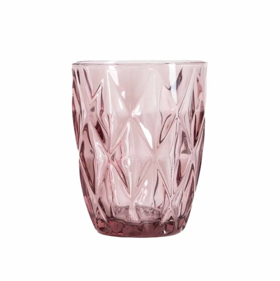 Szklanki Homla Luno, 4 sztuki, 280 ml, różowe