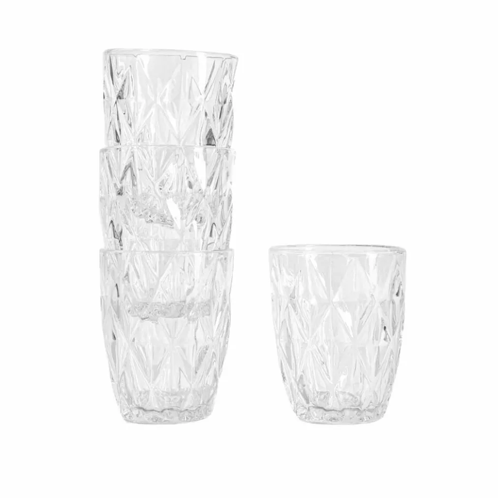 Szklanki Homla Luno, 4 sztuki, 280 ml, transparentne