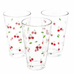 Szklanki Homla Token Summer, 3 sztuki, 300 ml, wiśnie