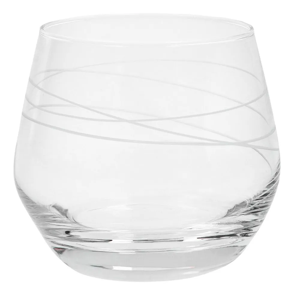Szklanki niskie Zwieger Spiral, 6 sztuk, 350 ml, transparentne