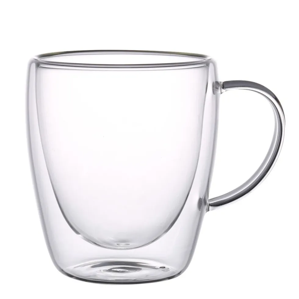 Szklanki termiczne MG Home Renza, 2 sztuki, 300 ml, z przezroczystym uchem
